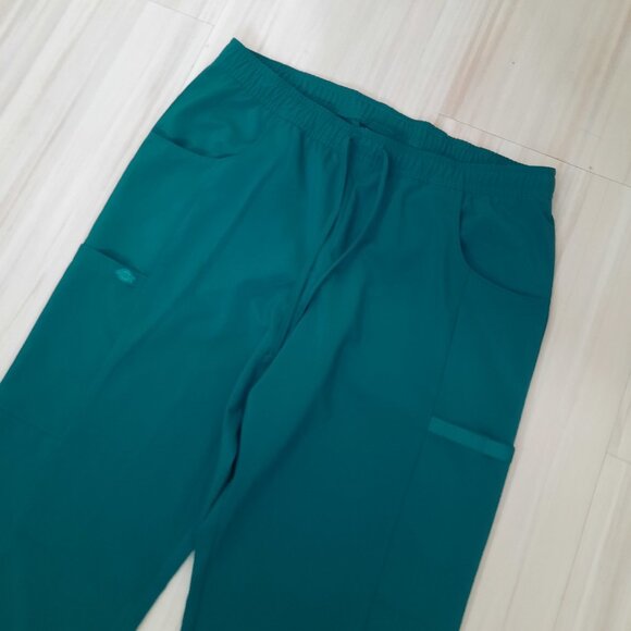 Turquoise medical scrub pants - Dickies brand - Picture 2 of 11